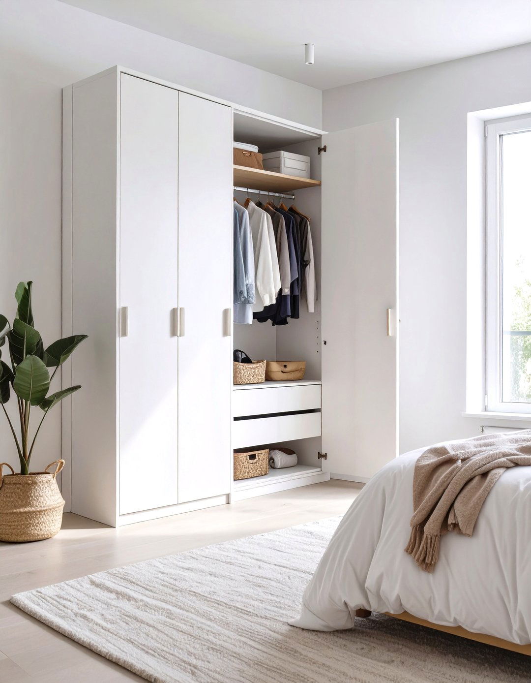 The Minimalist PAX System Wardrobe - 30 ikea closet ideas