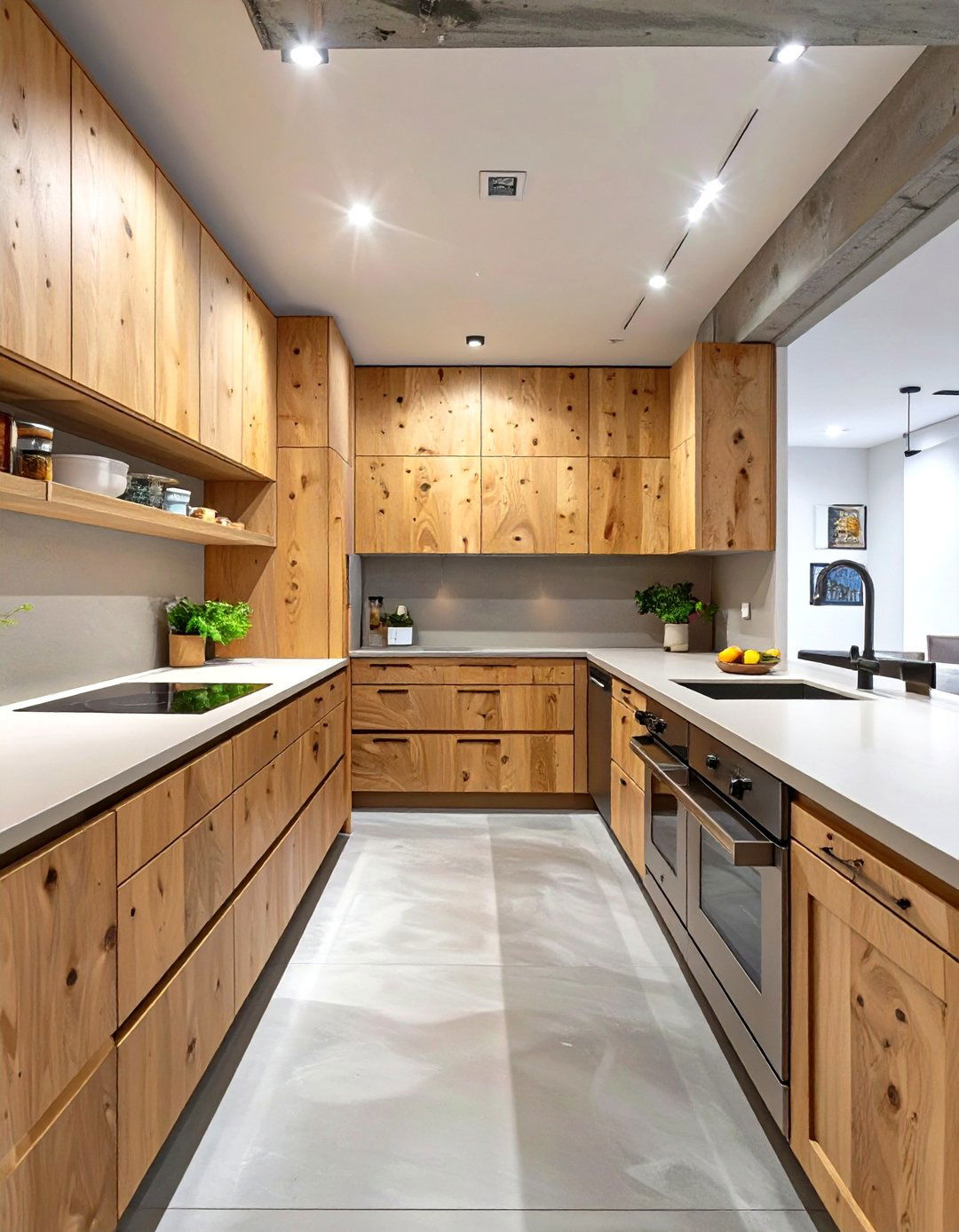 The Minimalist Plywood Kitchen - 30 basement kitchen ideas