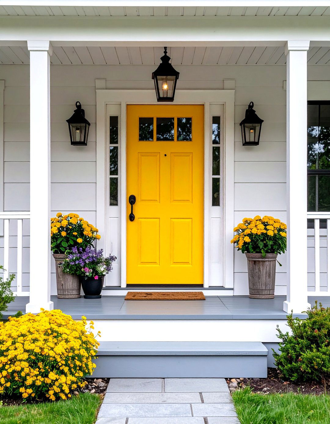 The Minimalist Porch with a Bench - 30 farmhouse front porch ideas