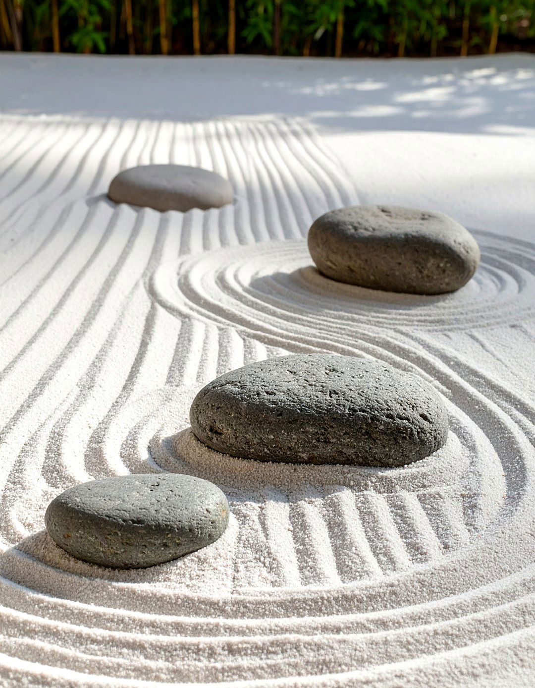 The Minimalist Raked Sand Garden - 30 ai zen garden design ideas