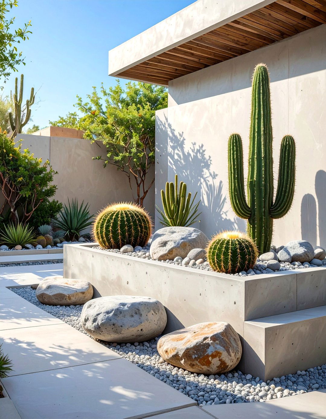 The Minimalist Rock Garden - 30 cactus garden ideas