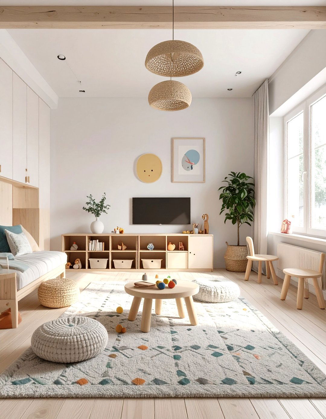 The Minimalist Scandinavian Game Room - 30 kids game room ideas
