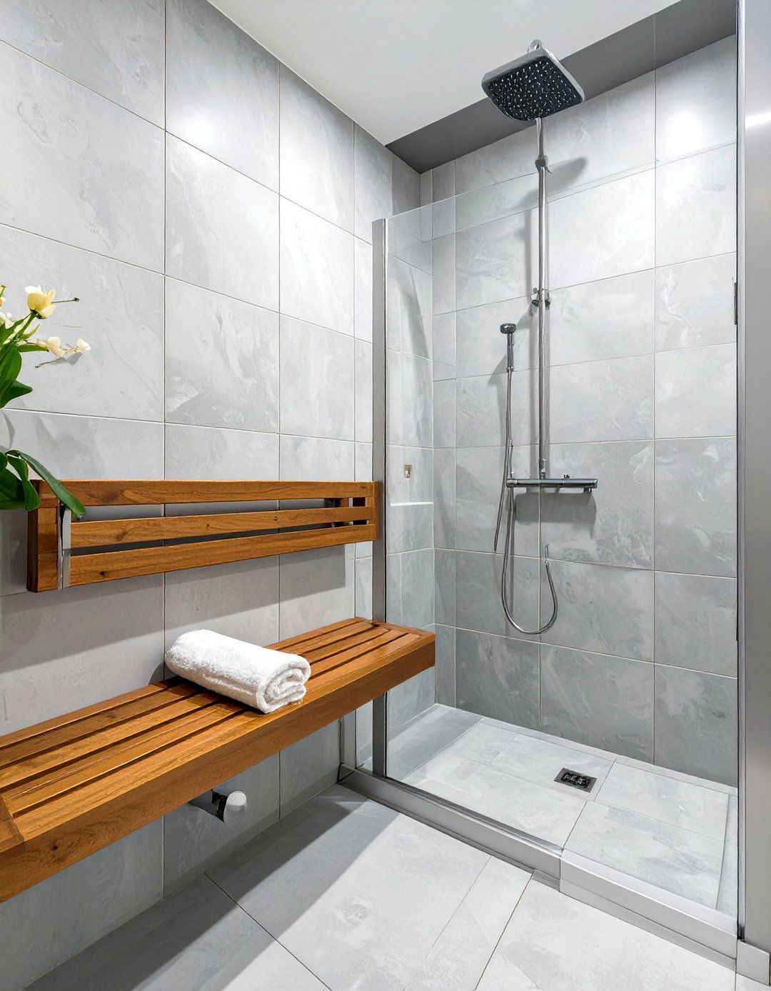 The Minimalist Spa Handicap Shower - 30 handicap shower ideas