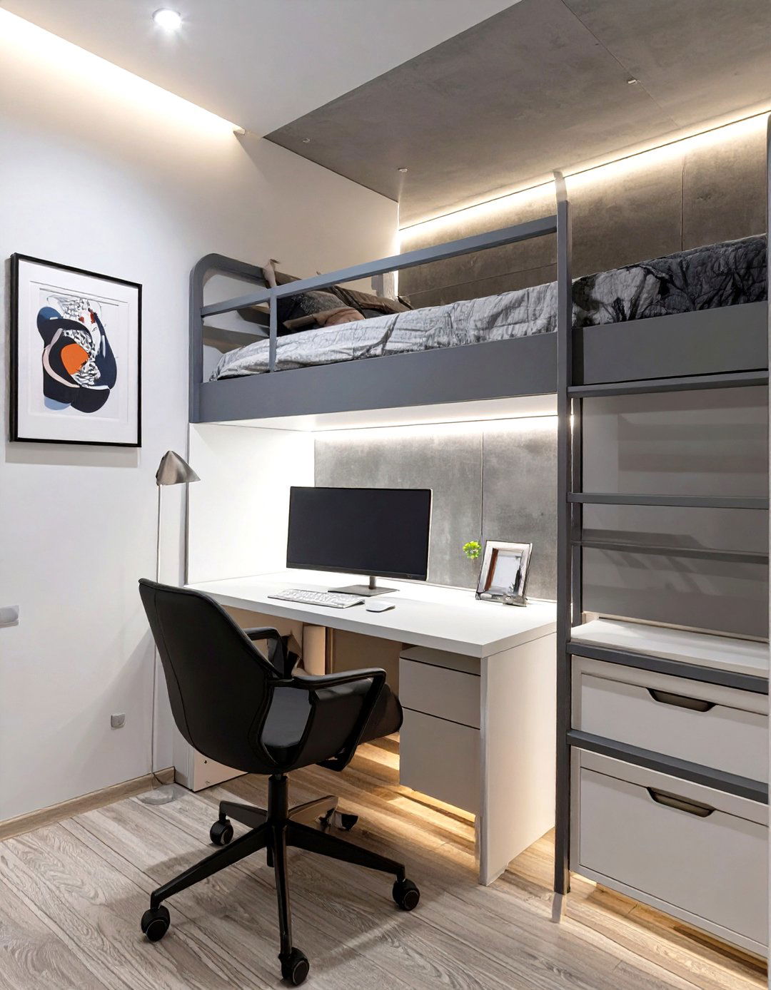 The Minimalist Study Dorm Room - 30 boy dorm room ideas