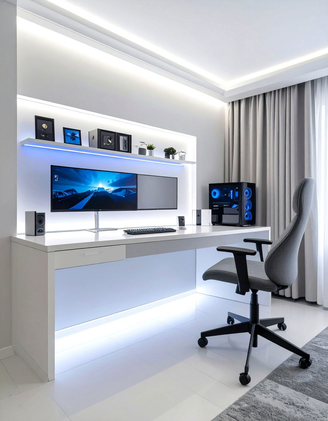The Minimalist Tech Hub Man Cave - 30 man cave ideas small room