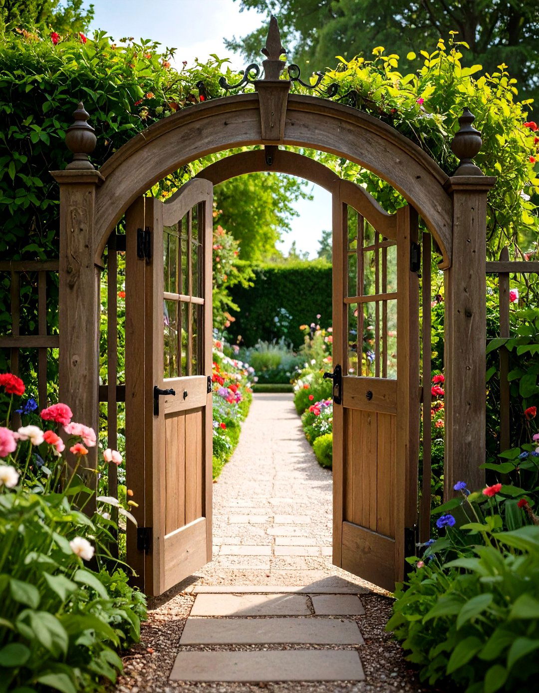 The Mirror Garden Gate - 30 diy garden gate ideas