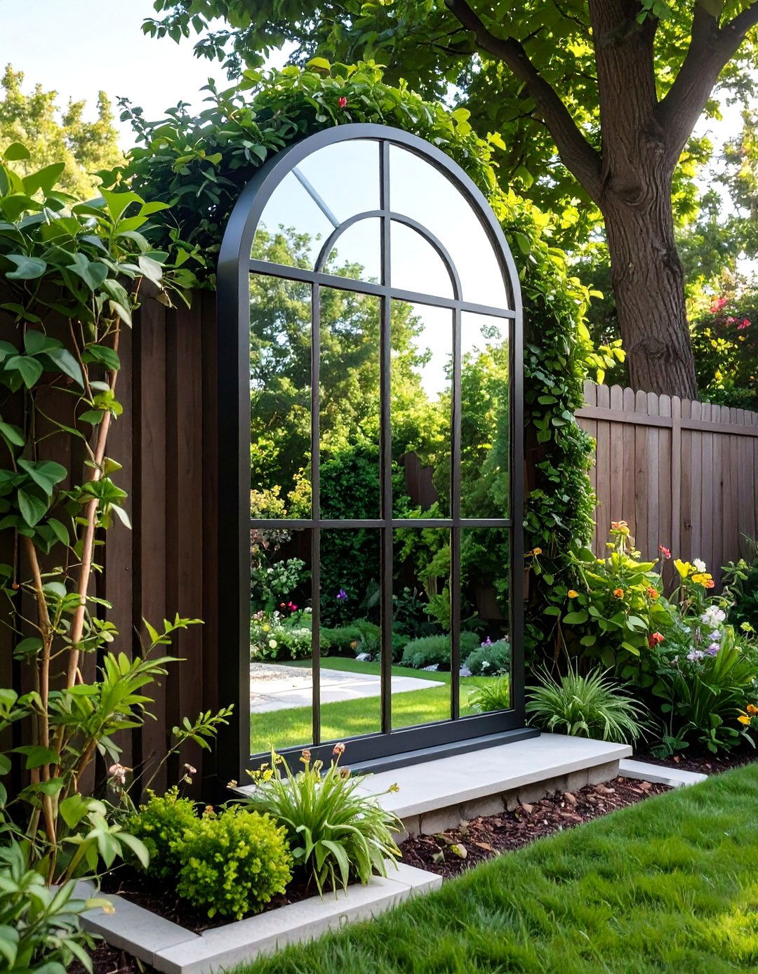 The Mirror Illusion Garden - 30 budget small backyard ideas