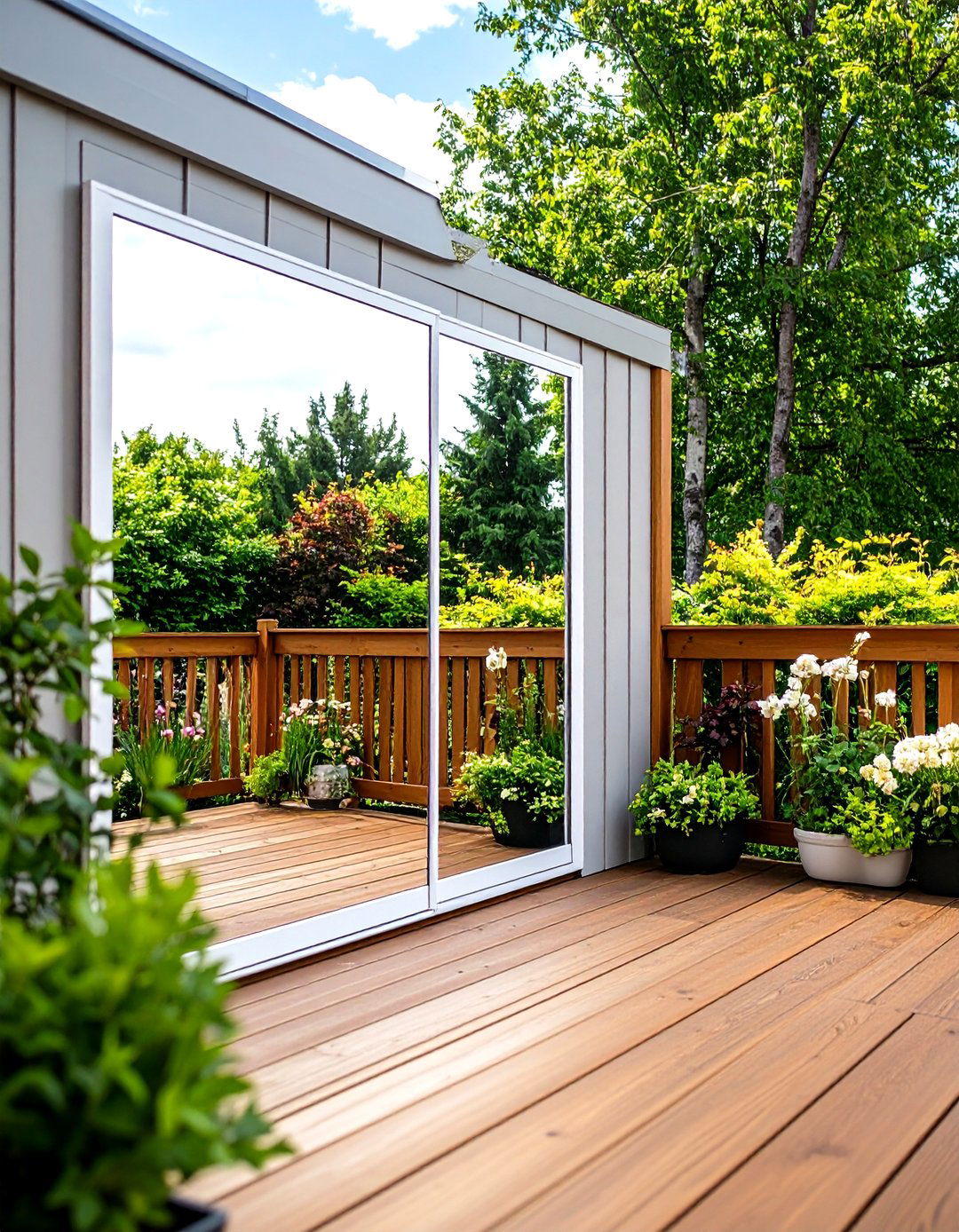 The Mirror Wall Illusion - 30 deck privacy wall ideas