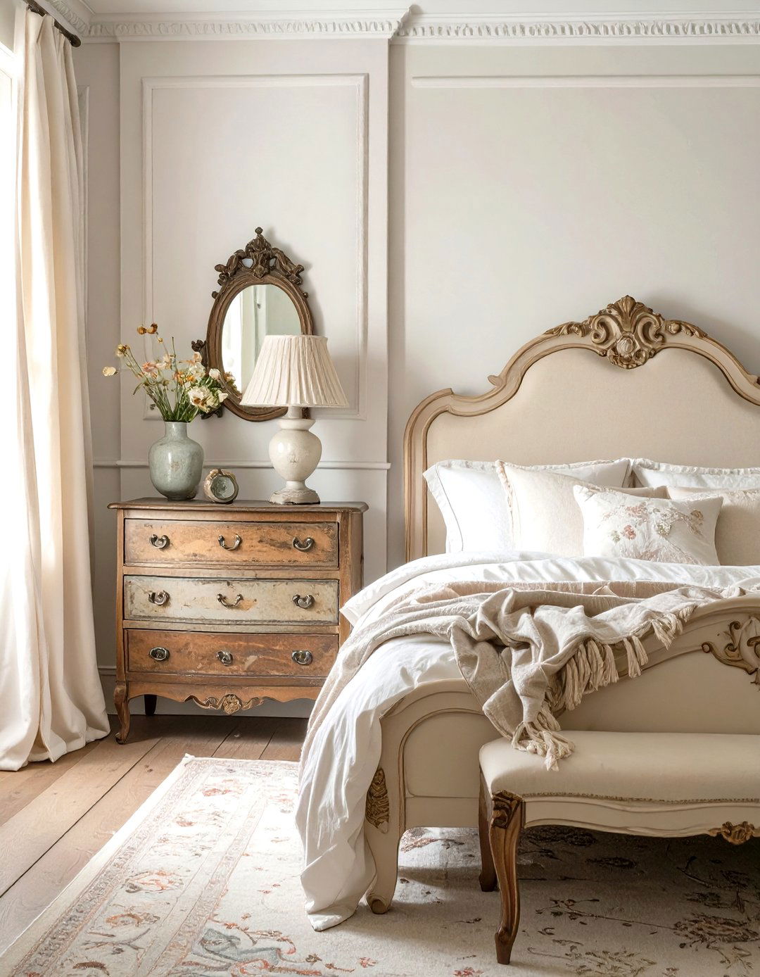 The Mismatched Antique Furniture Bedroom - 30 french country bedroom ideas