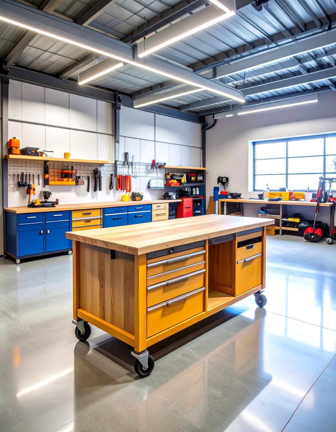 The Mobile Workbench and Tool Cart - 30 garage storage ideas diy