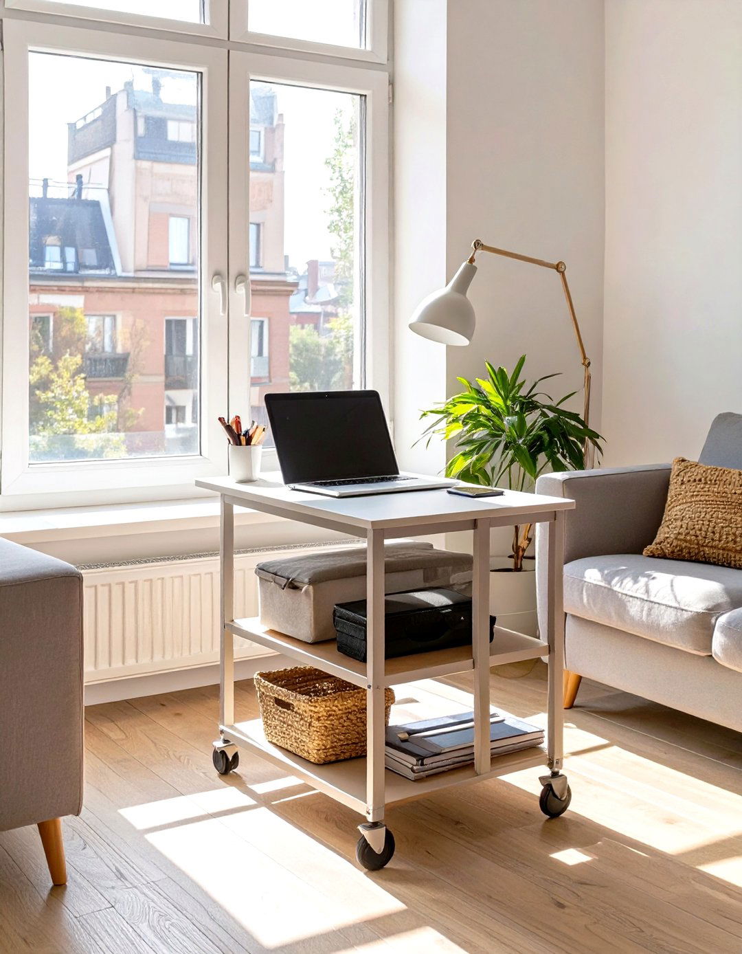 The Mobile and Flexible Home Office - 30 home office organization ideas
