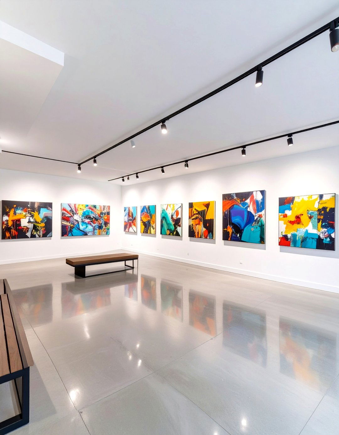 The Modern Art Gallery Garage - 30 man cave ideas garage
