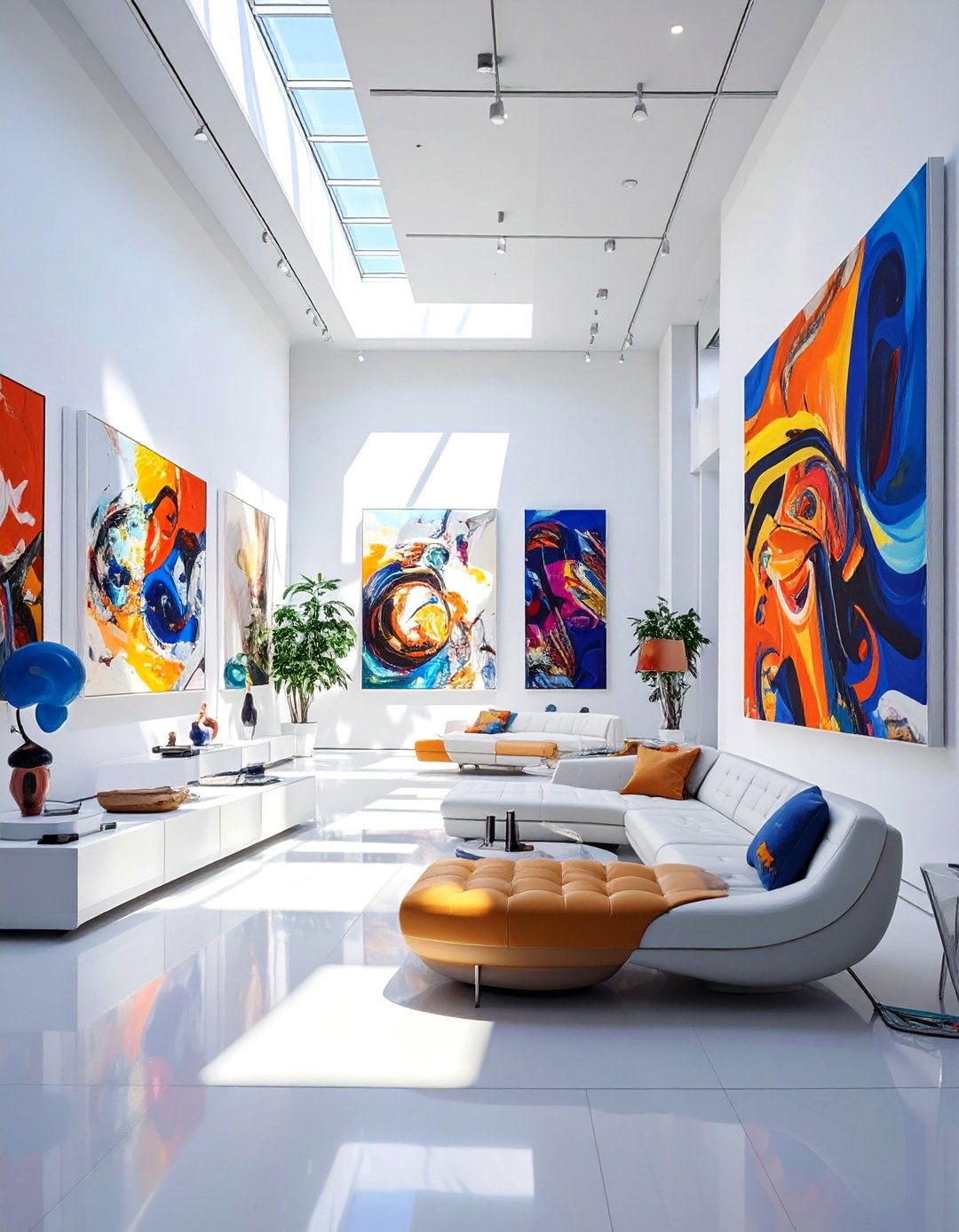 The Modern Art Gallery Man Cave - 30 ai man cave design ideas