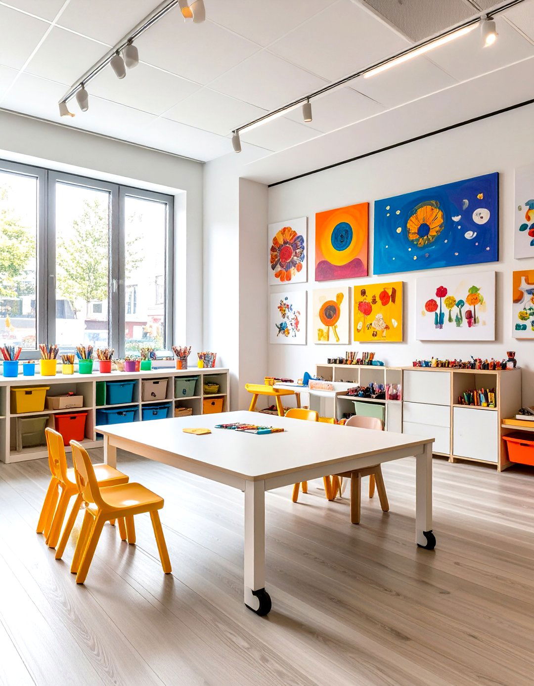 The Modern Art Studio Game Room - 30 kids game room ideas