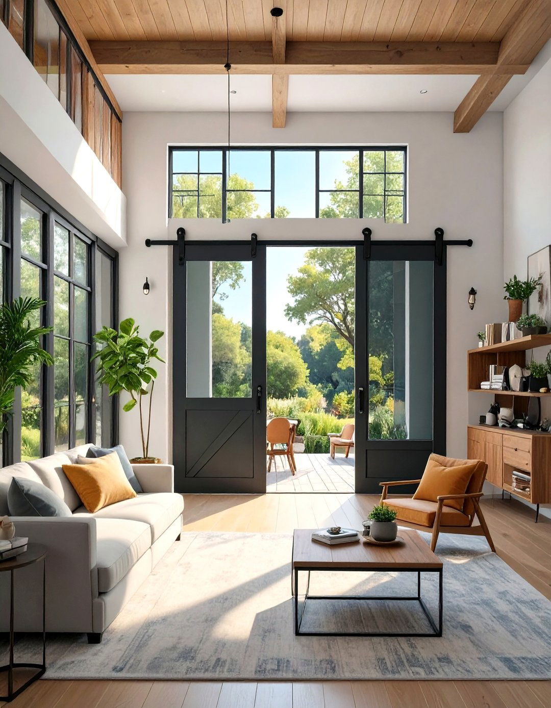 The Modern Barn Door Application - 30 modern farm house design ideas
