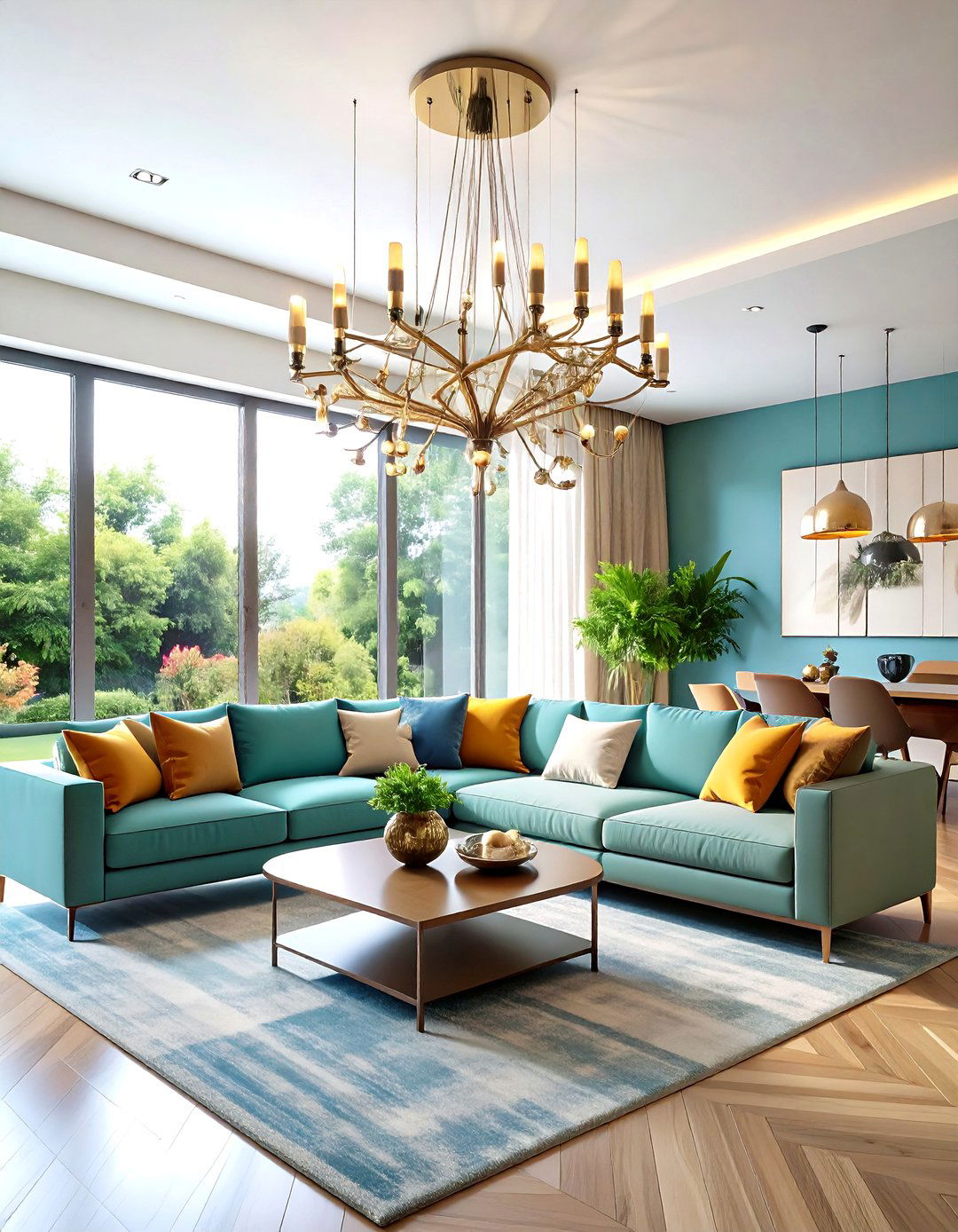 The Modern Branch Chandelier - 30 living room chandelier ideas