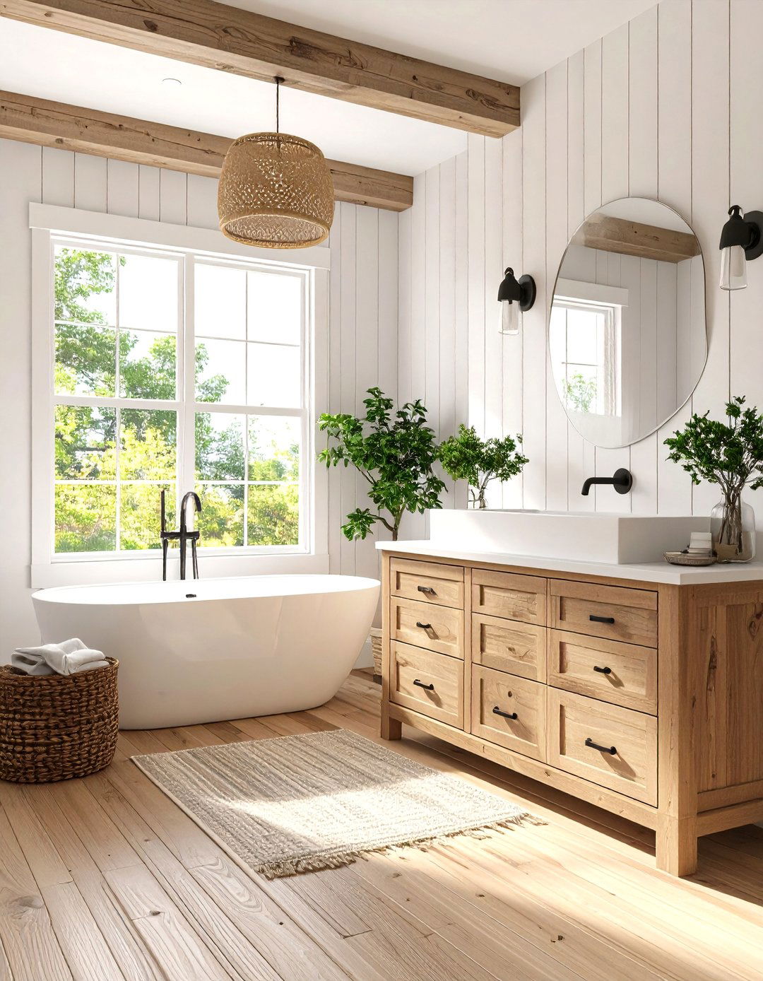 The Modern Coastal Farmhouse Bathroom - 30 ai coastal bathroom ideas