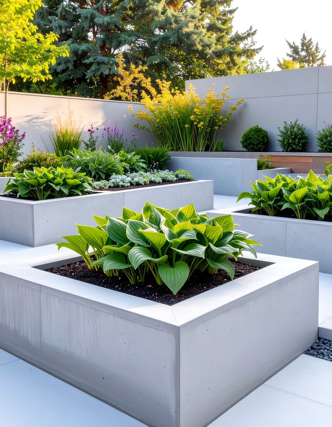The Modern Concrete Raised Garden - 30 ai raised garden design ideas