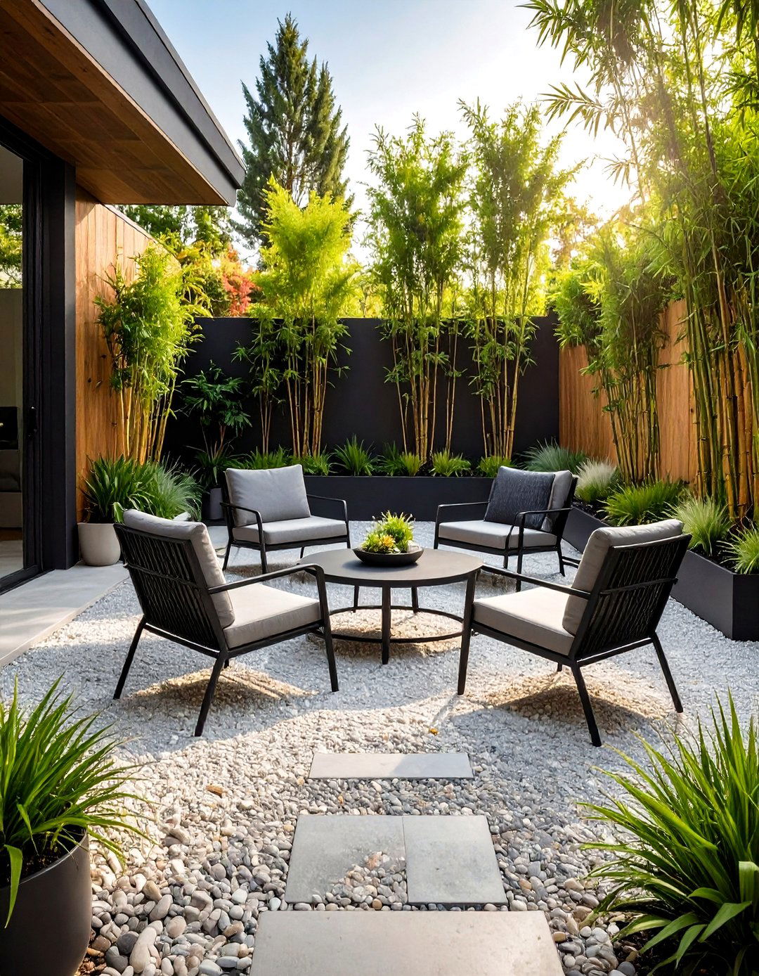 The Modern Decomposed Granite Courtyard - 30 landscape design cost ideas