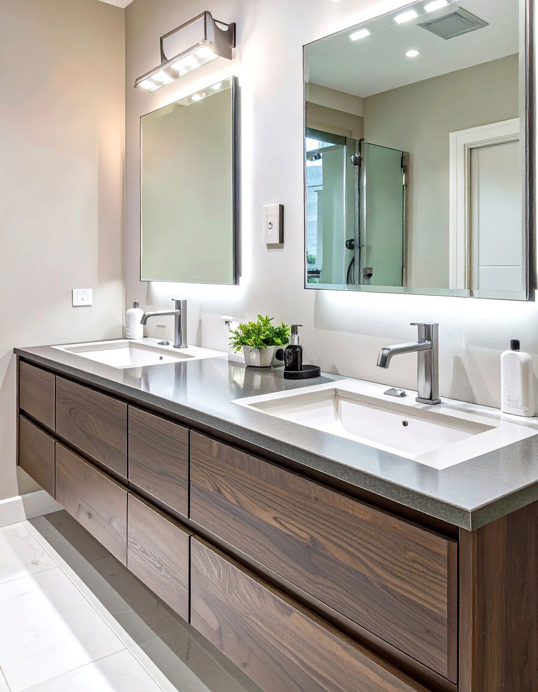 The Modern Double Vanity Bathroom Sink - 30 bathroom sink ideas