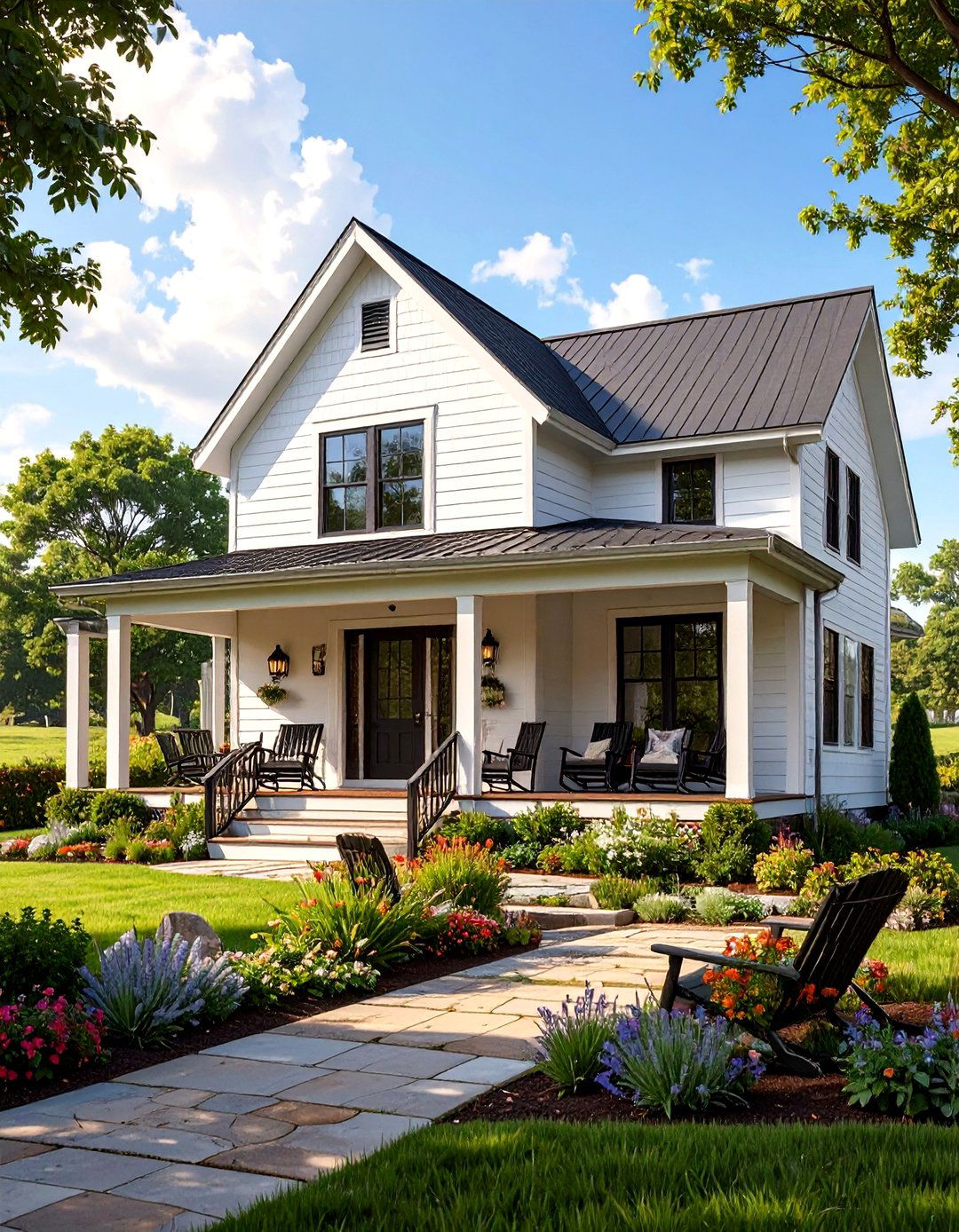 The Modern Farmhouse Appeal - 30 low budget simple two storey house design ideas