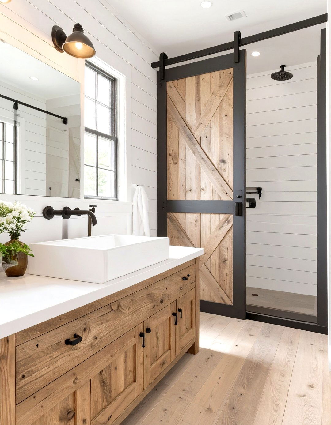 The Modern Farmhouse Bathroom - 30 masculine bathroom ideas