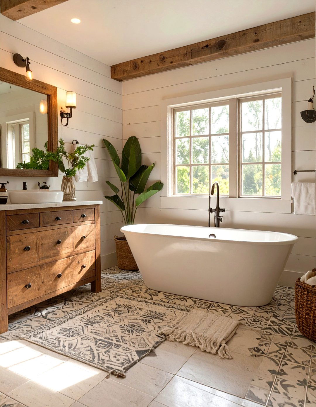 The Modern Farmhouse Bathroom - 30 modern rustic interior design ideas