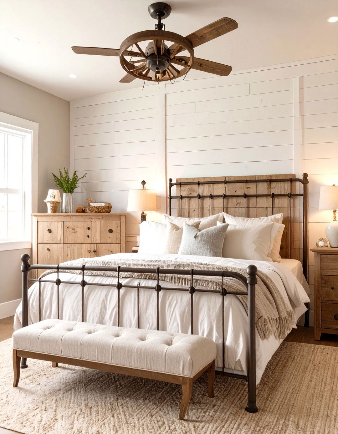 The Modern Farmhouse Bedroom - 30 cool bedroom ideas