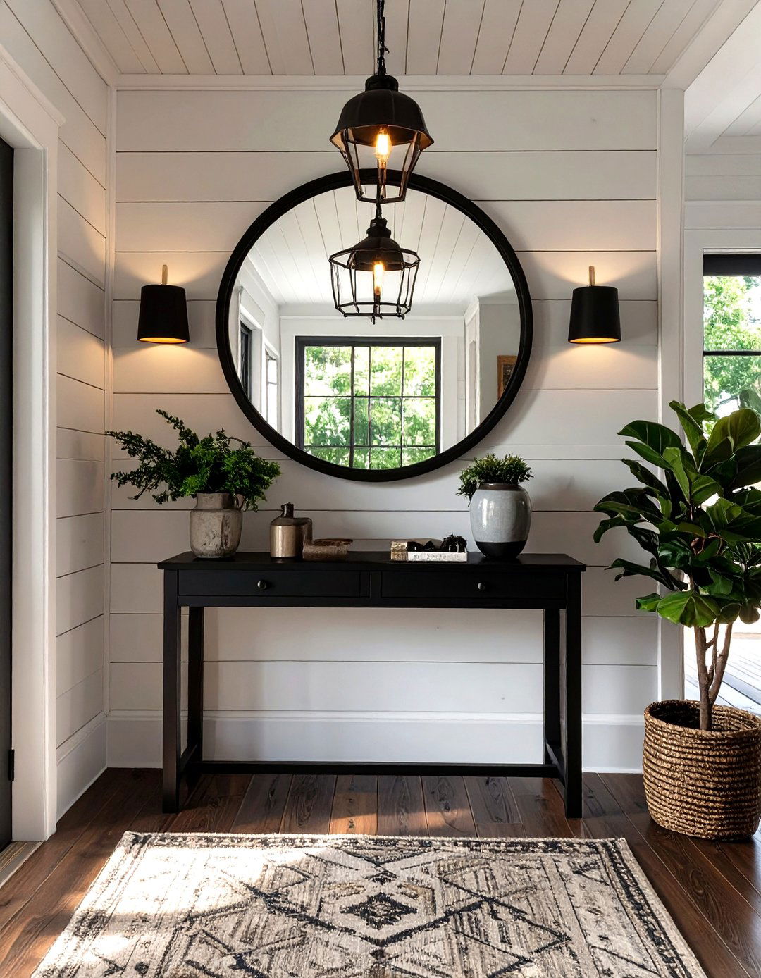 The Modern Farmhouse Entry - 30 home entryway ideas