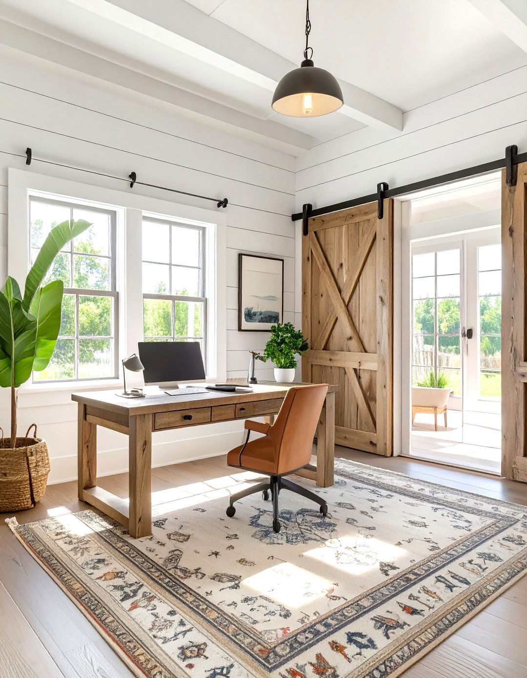 The Modern Farmhouse Home Office - 30 interior design games ideas