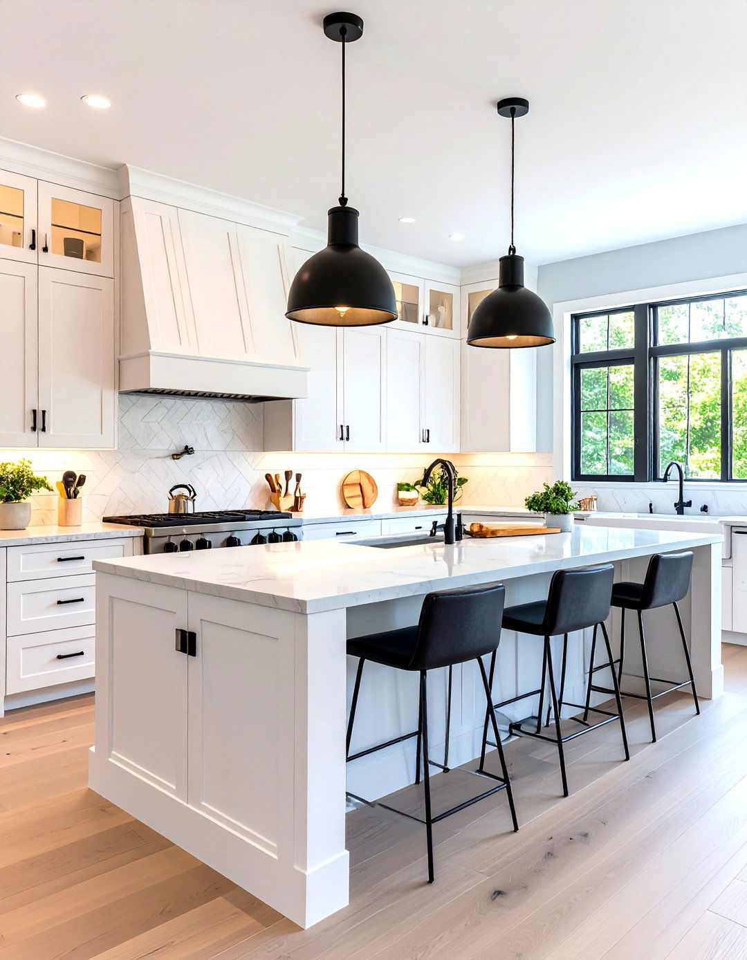 The Modern Farmhouse Kitchen Island - 30 kitchen island decorating ideas