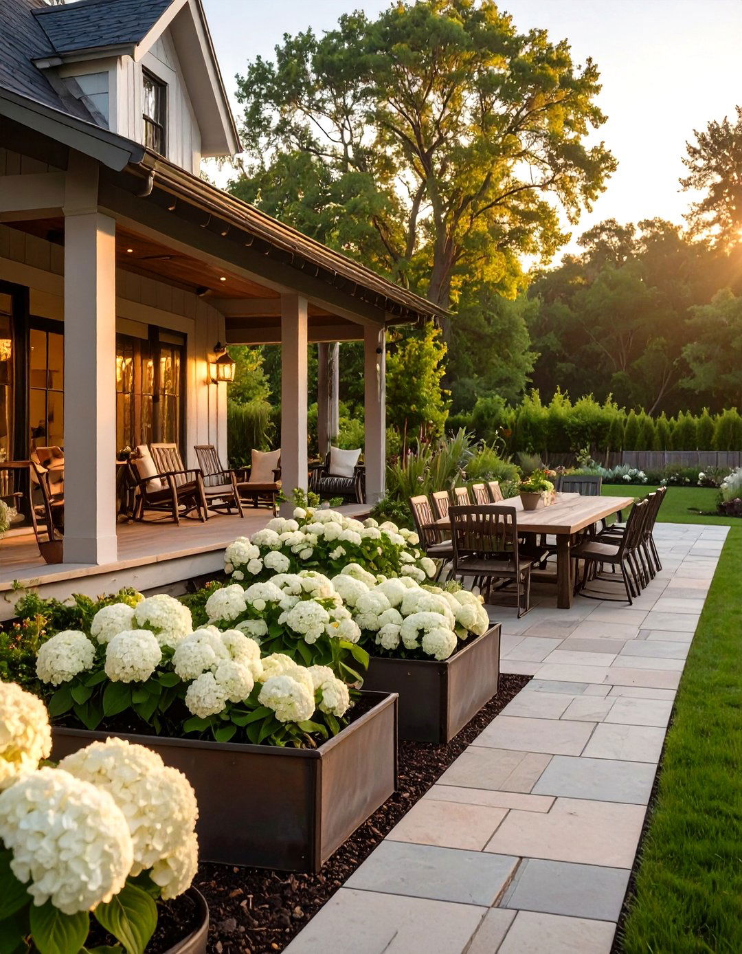 The Modern Farmhouse Landscape - 30 custom landscape design ideas
