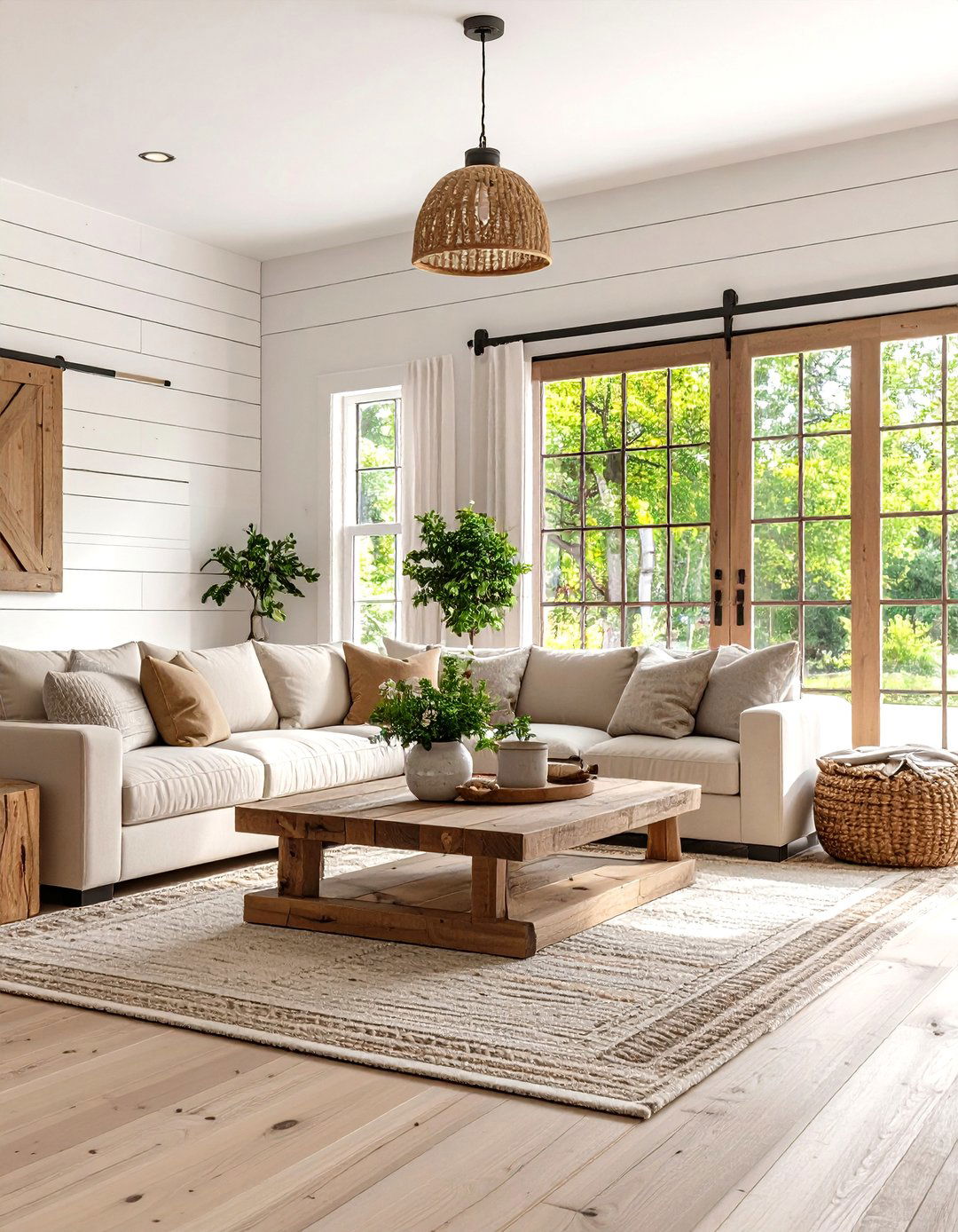 The Modern Farmhouse Living Room - 30 interior decor ideas for living room