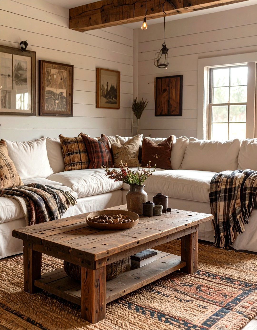 The Modern Farmhouse Living Room - 30 mens living room ideas