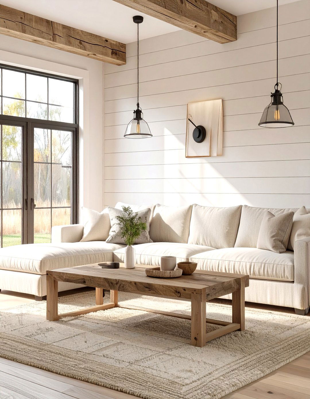 The Modern Farmhouse Living Room - 30 neutral living room ideas
