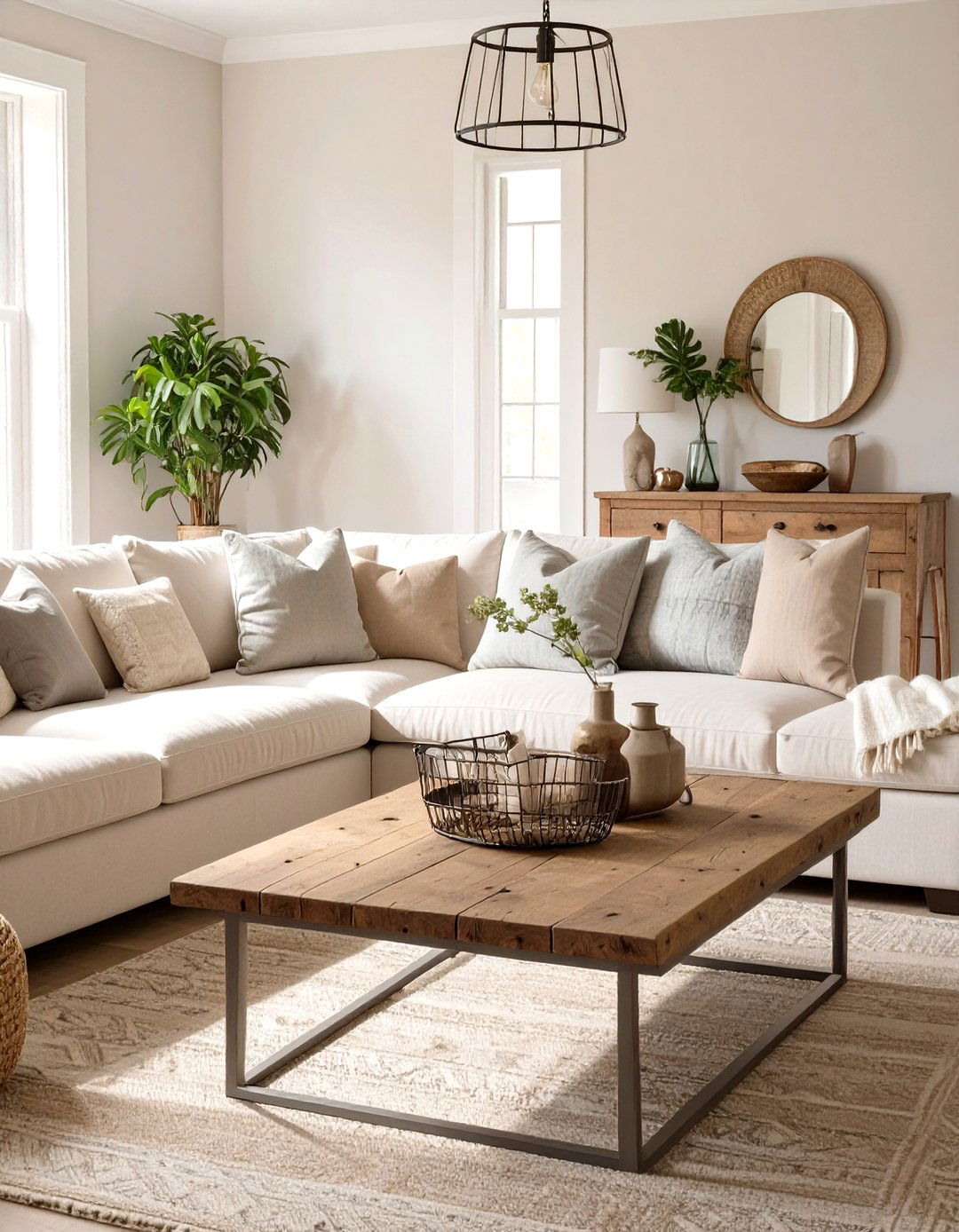 The Modern Farmhouse Living Room Charm - 30 cute cozy apartment living room decorating ideas