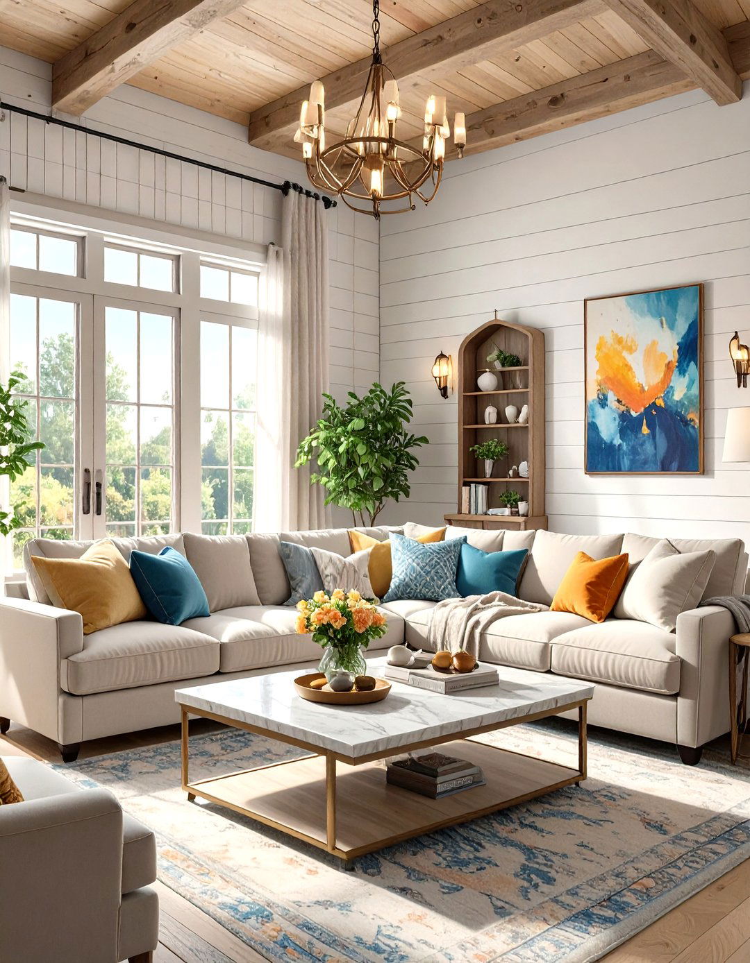 The Modern Farmhouse Luxe Living Room - 30 luxury living room ideas