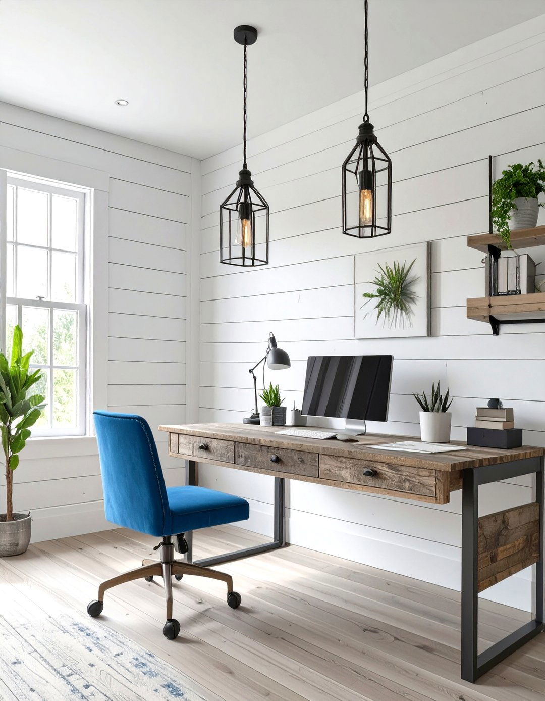 The Modern Farmhouse Office - 30 office decor inspiration