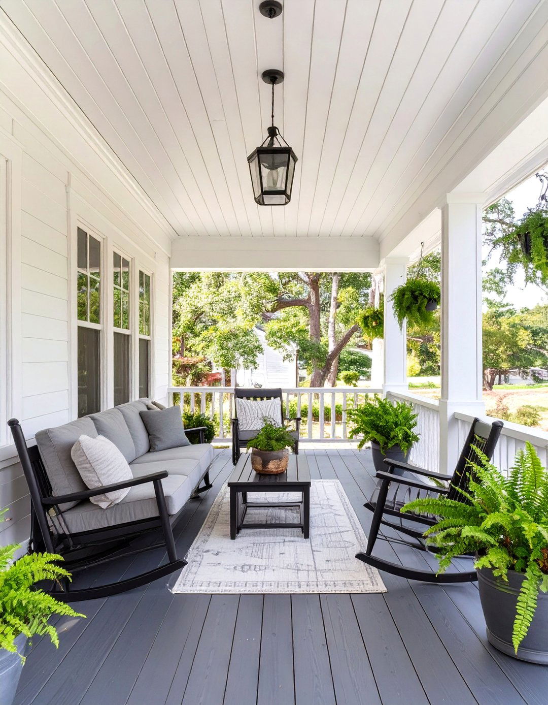 The Modern Farmhouse Porch - 30 ai outdoor entertaining space ideas