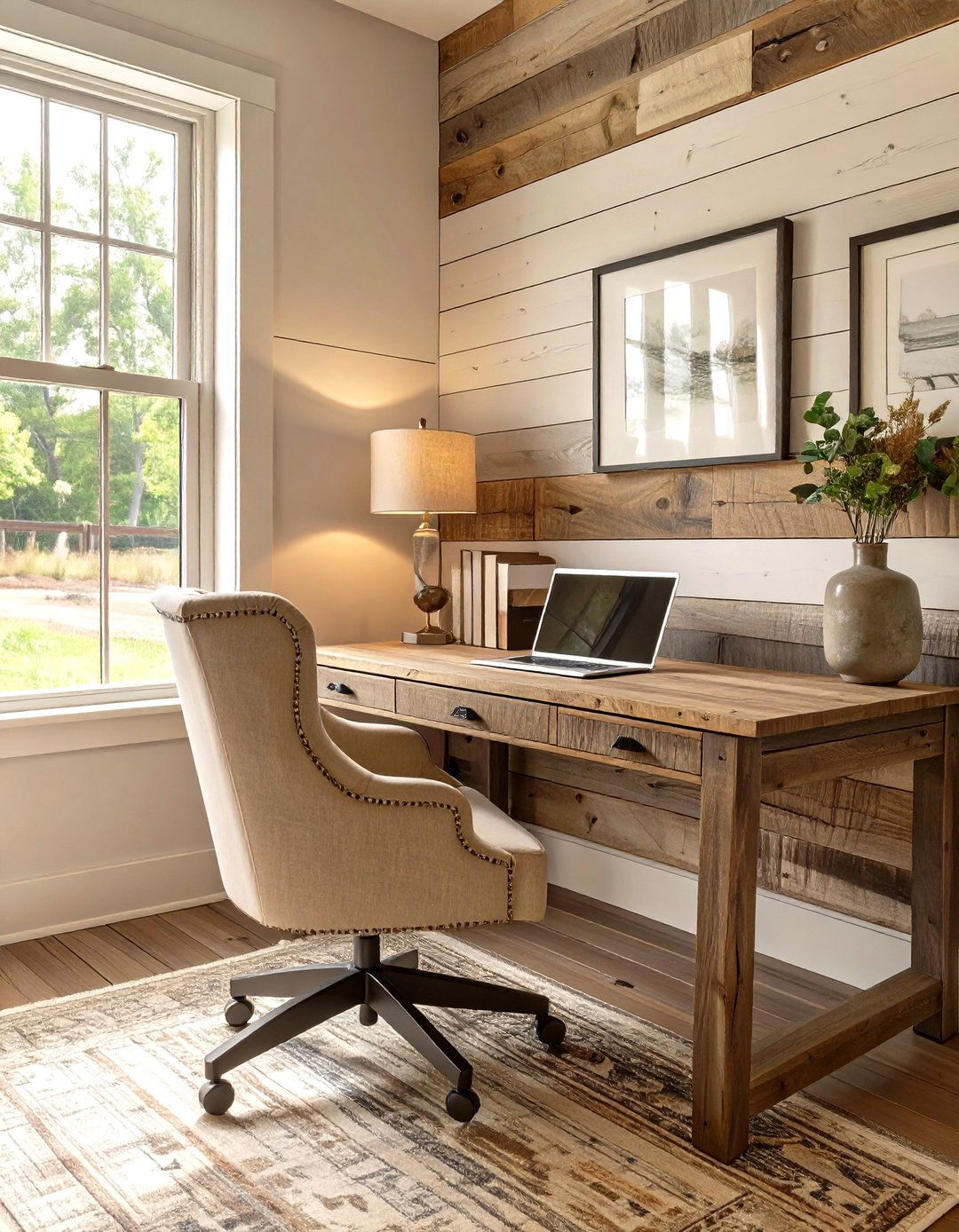 The Modern Farmhouse Small Office - 30 low budget small office interior design ideas