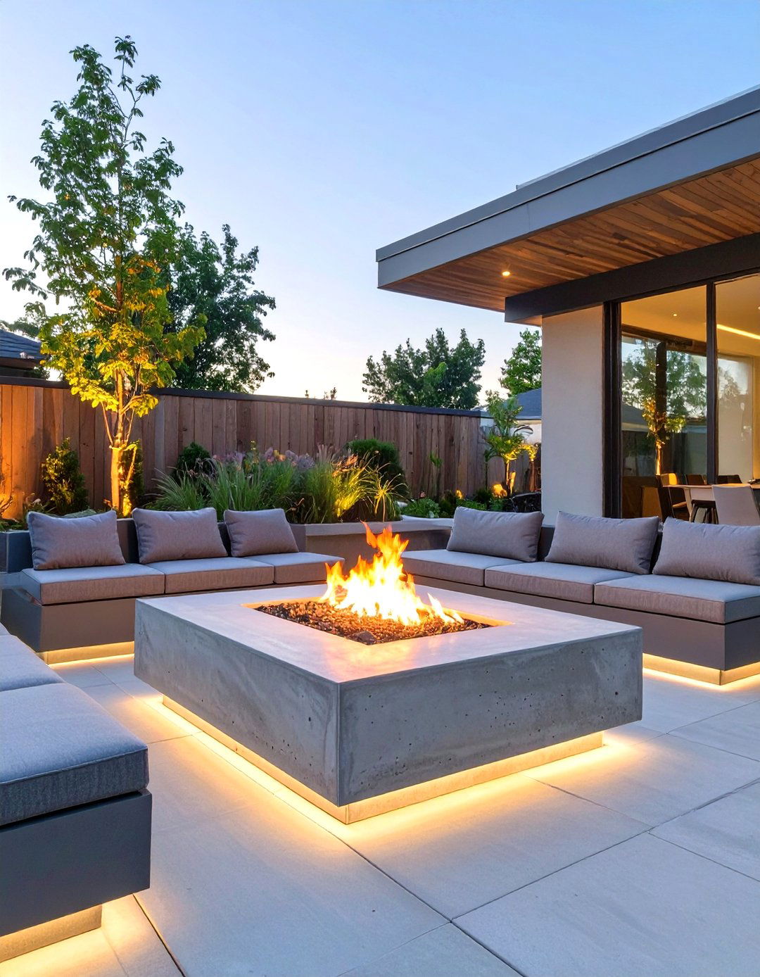 The Modern Fire Pit Area - 30 outdoor  decorating ideas