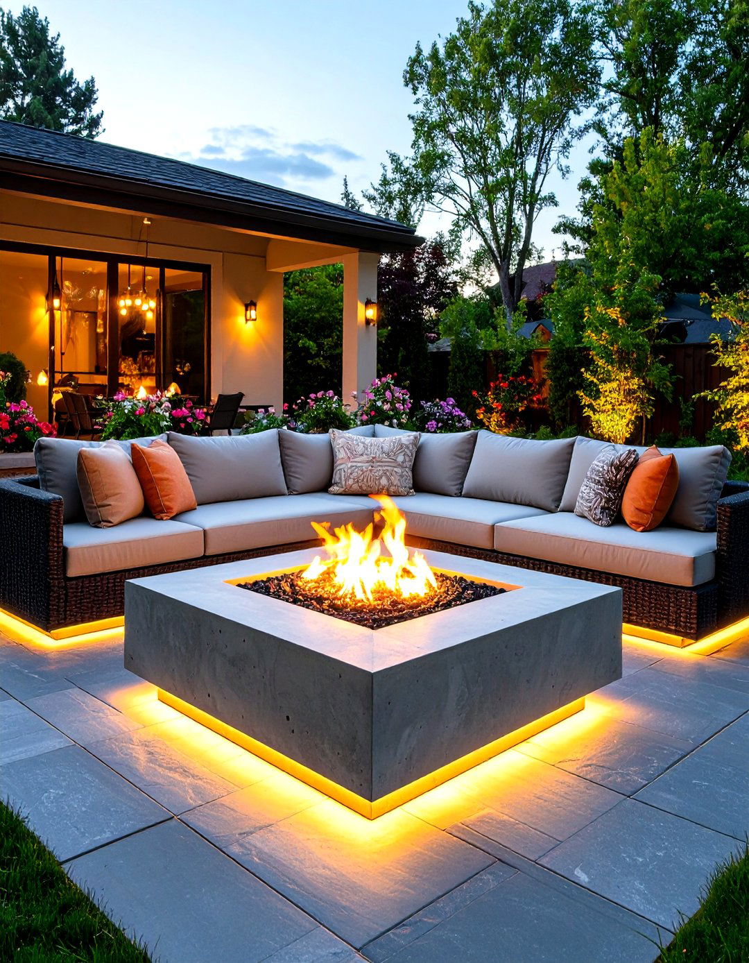 The Modern Fire Pit Lounge Design Tool - 30 backyard design tool ideas