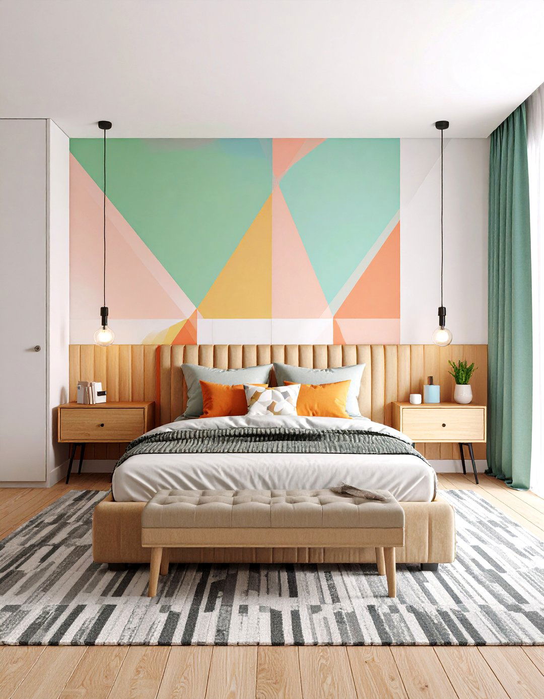 The Modern Geometric Bedroom - 30 13 year old boy bedroom ideas
