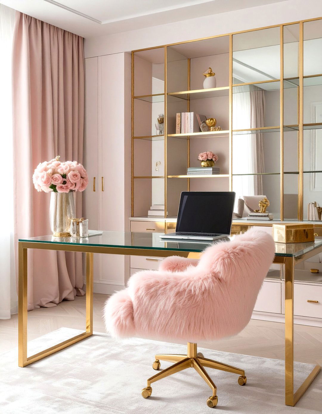 The Modern Glam Home Office - 30 home office decor ideas for her
