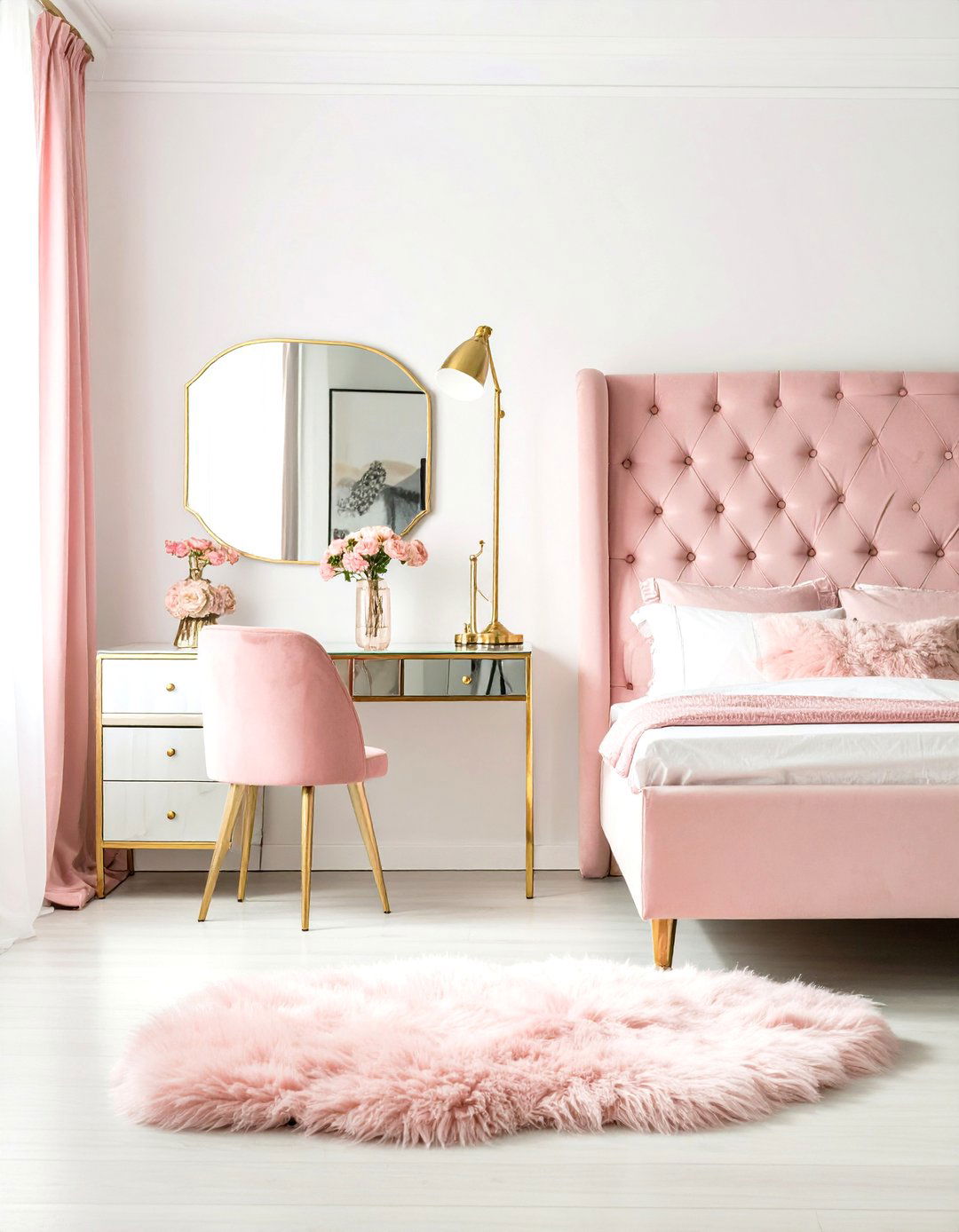 The Modern Glamour Girl Room - 30 girl room decor ideas