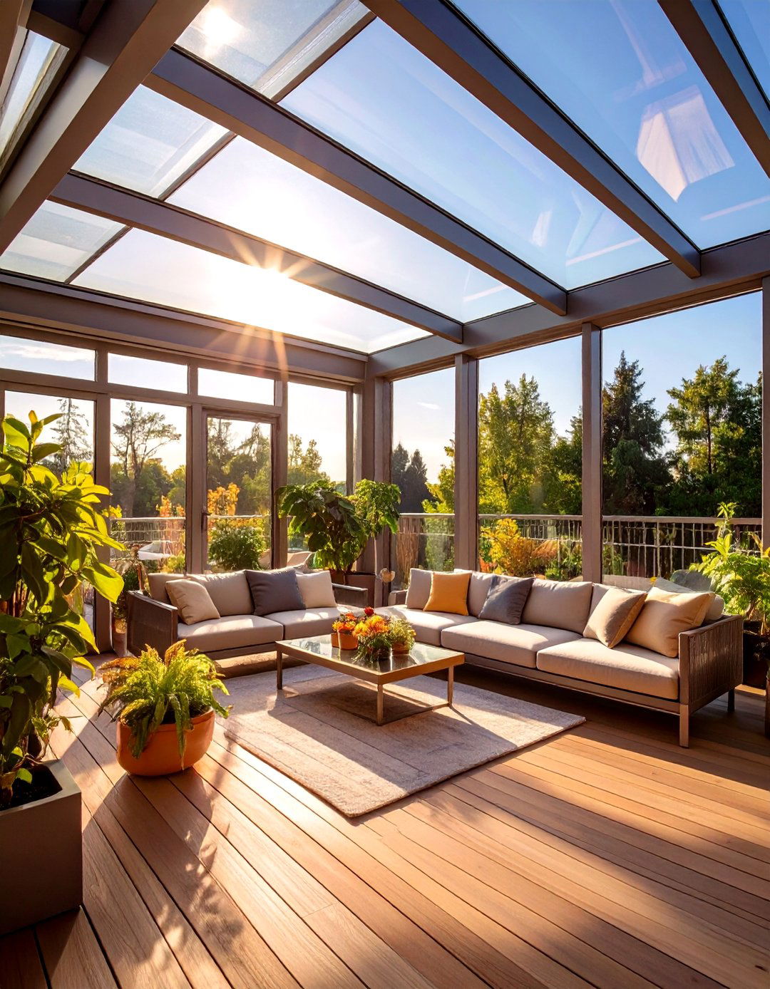 The Modern Glass Solarium - 30 deck cover ideas