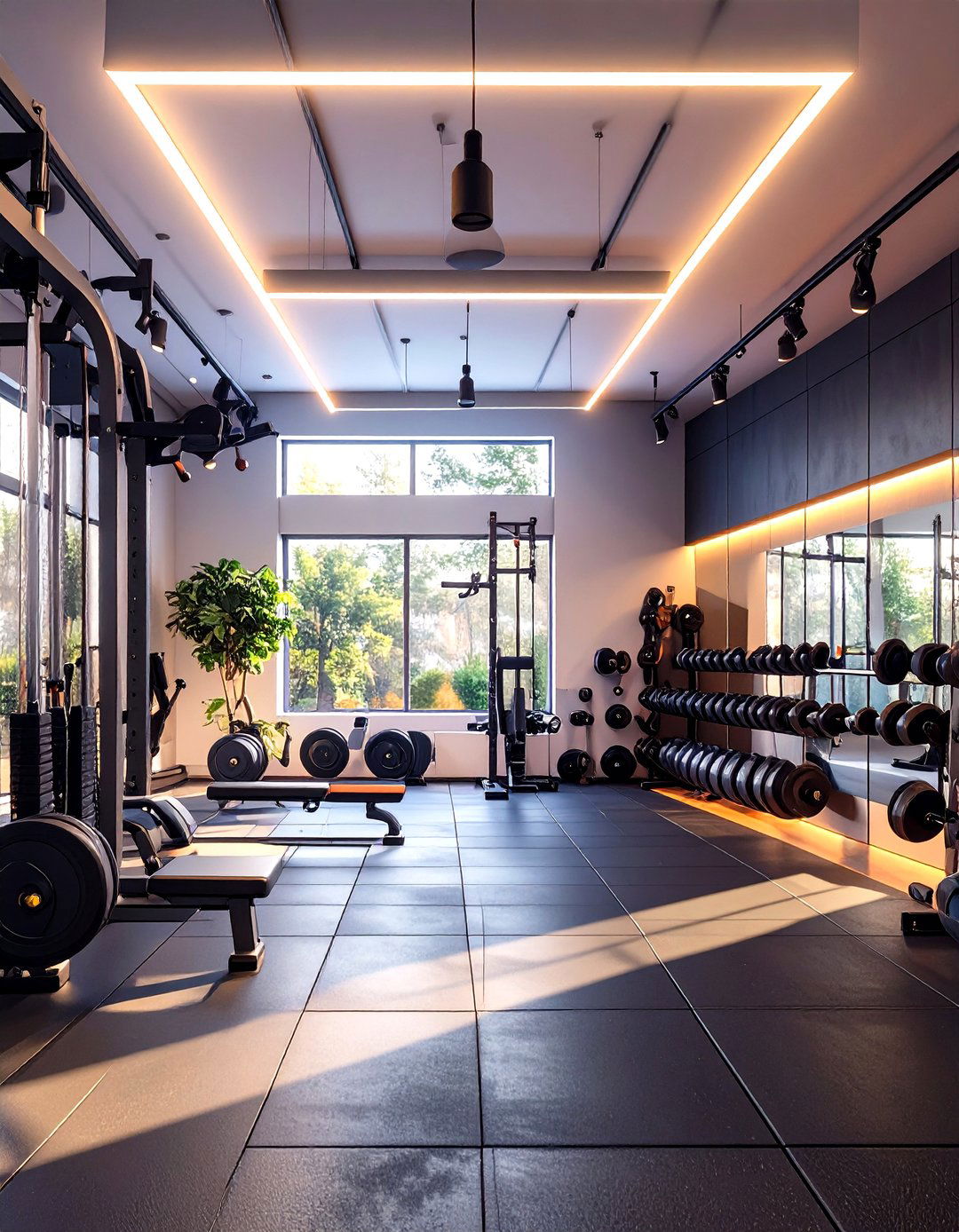 The Modern Home Gym Garage - 30 garage setup ideas