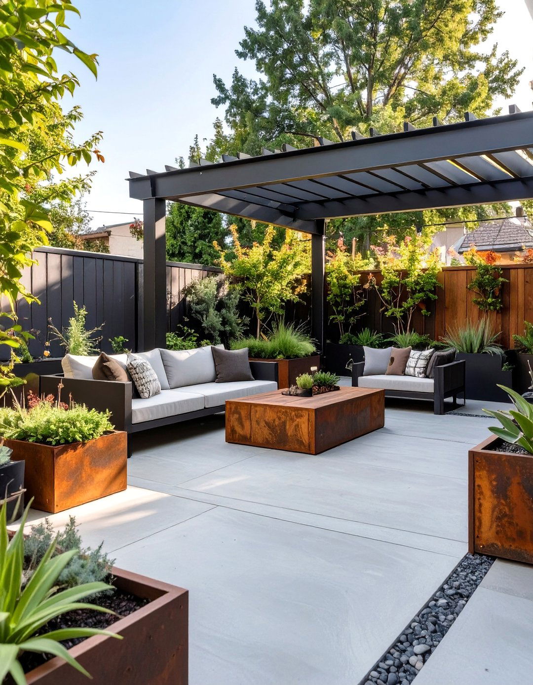 The Modern Industrial Backyard - 30 backyard remodel ideas