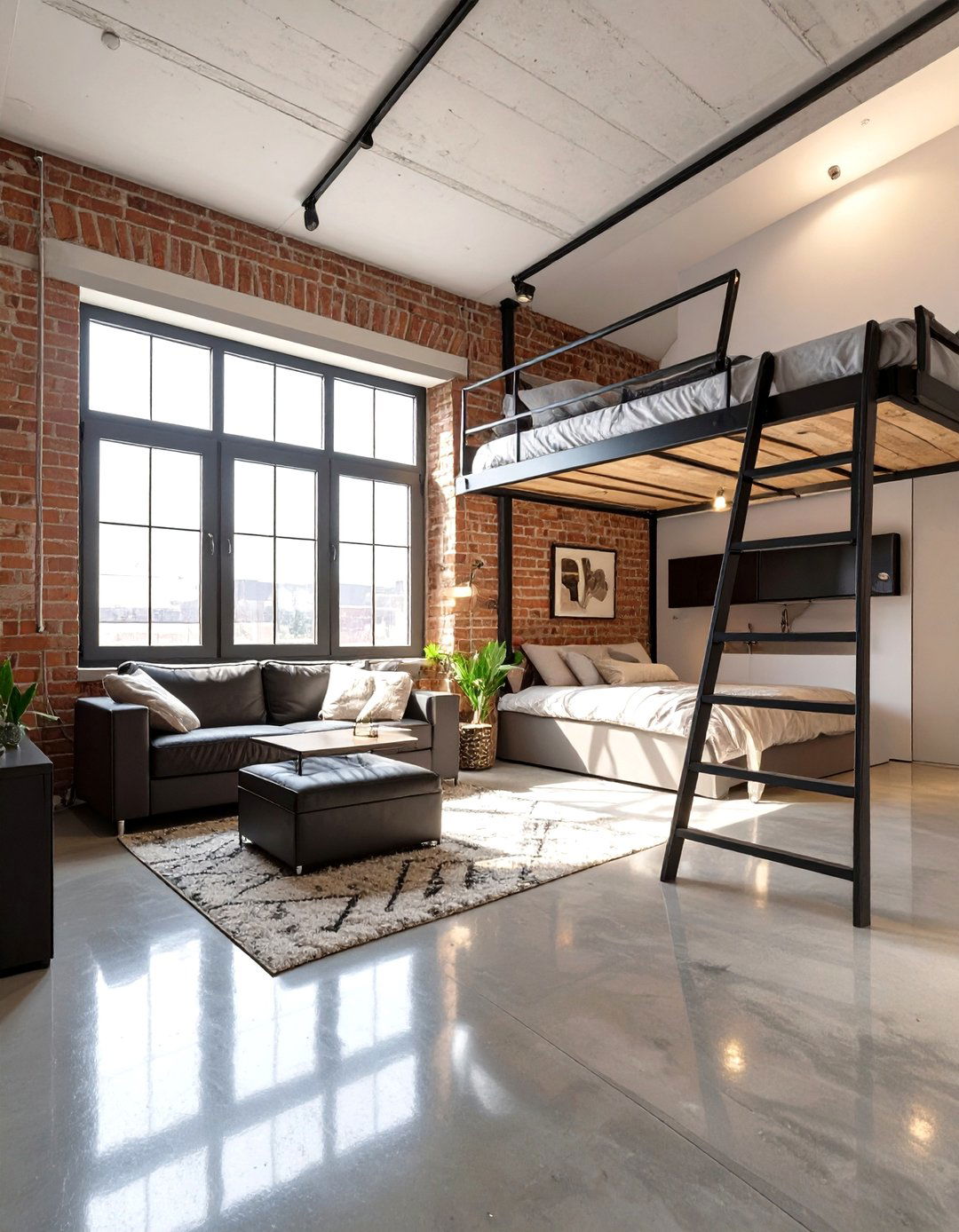 The Modern Industrial Loft - 30 garage apartment ideas