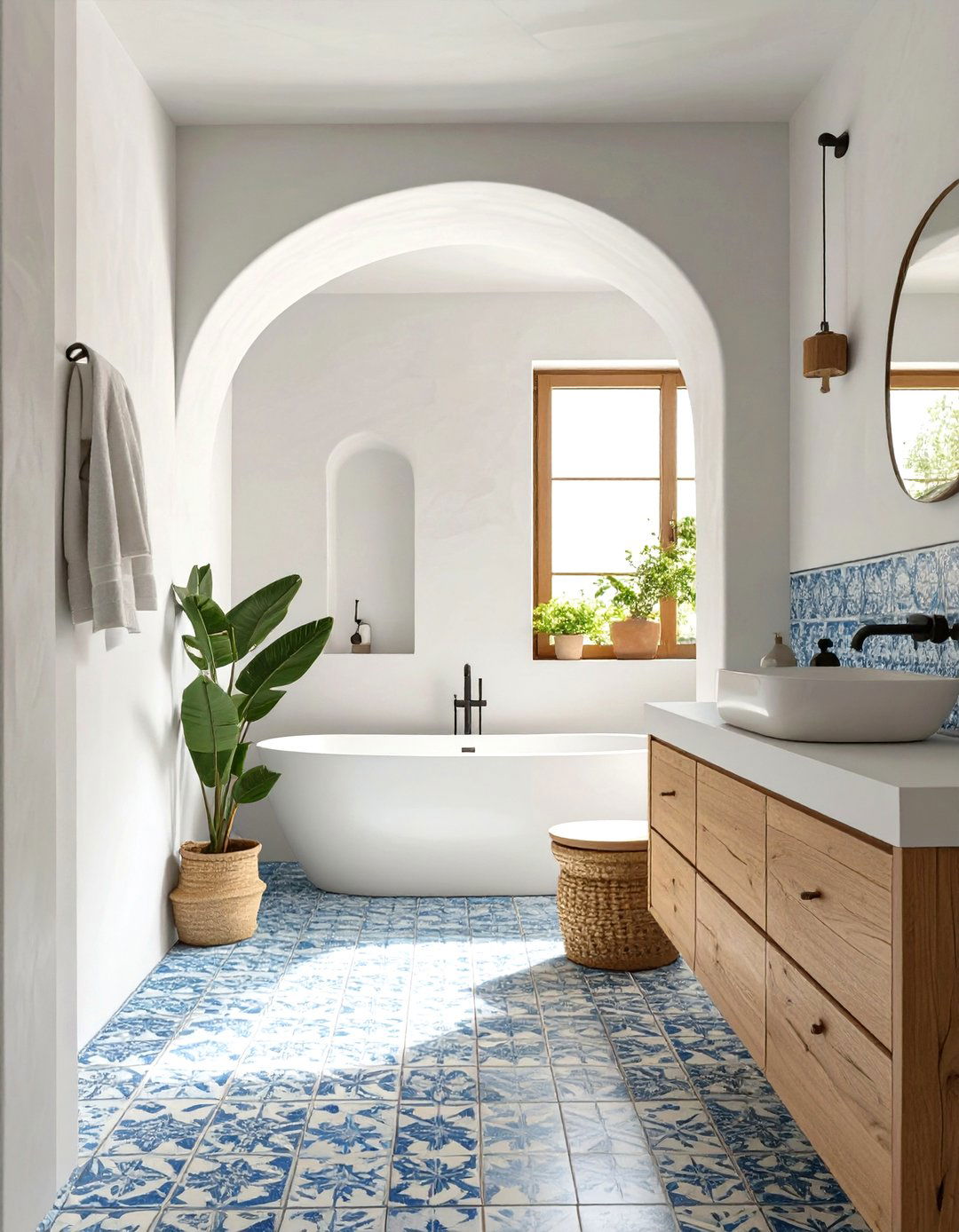 The Modern Mediterranean Bathroom - 30 bathroom decorating ideas